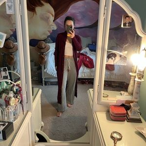 Roxy burgundy duster